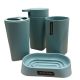 DEKOR DOM Set za kupatilo 1/4 Basic, plava - 024313