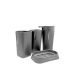 DEKOR DOM Set za kupatilo 1/4 Basic, siva - 024310