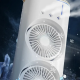 Dvostruki ventilator sa prskalicama / vodenom maglom - SOP090