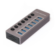 USB 3.0 HUB 7 porta LWD HQ sivi - 210392