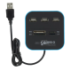 USB hub I čitač kartica 2u1 JWD-U35 plavi - 94233