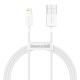 Kabel Baseus Superior Series Fast Charging USB na Lightning 2.4A beli 1m - CALYS-A02