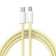 Kabel Braided PD Type-C na Lightning 20W zuti - 602543