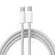 Kabel Braided iPhone PD Type-C na Type-C 20W beli 1m - 605964