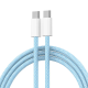 Kabel Braided iPhone PD Type-C na Type-C 20W plavi 1m - 605966