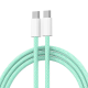 Kabel Braided iPhone PD Type-C na Type-C 20W zeleni 1m - 605965
