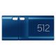 SAMSUNG 512GB USB Flash Drive MUF-512DA/APC, USB3.2 Gen.1 Type-C, Read up to 400MB/s, Blue - USB01296