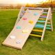 Pikler trougao KINDER HOME 2 u 1 Drvena penjalica i tobogan - V01F021