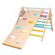 Pikler trougao KINDER HOME 2 u 1 Drvena penjalica i tobogan - V01F021