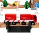 Dečiji drveni voz KINDER HOME, 88 delova, lokomotiva sa baterijom, 3+ - V04C048