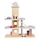 ECO TOYS Drvena garaža sa parkingom, liftom i automobilima - W04B047B