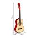 ECO TOYS Drvena gitara za decu, crvena - HX18022-30C
