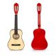 ECO TOYS Drvena gitara za decu, crvena - HX18022-30C