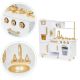 ECO TOYS Drvena kuhinja za decu White&Gold XXL - 7267-1-1-1