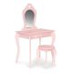 ECO TOYS Dečji drveni sto za šminkanje sa ogledalom, roze - FH-KF200011-P