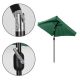 MODERNHOME Pravugaoni suncobran 200x140cm, zelena - SL-UM019GREEN