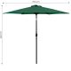 MULTIGARDEN Ugaoni suncobran 270cm, zelena - SL-UM003C GREEN