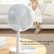 Ventilator sa podesivom visinom i daljinskim upravljačem beli - 617120