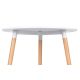 BOLZZ Verona okrugli sto 80 cm - BOLVERTBLWHIT