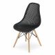BOLZZ Verona set 4 stolice black - BOLVERCHABLCKS
