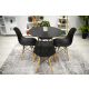 BOLZZ Verona set 4 stolice black - BOLVERCHABLCKS