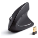 Vertikalni ergonomski bezicni miš E2 crni - 060143-1