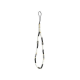 Vežica za mobilni Guess Strap Heishi Beads Black/White - GUSTBCKH