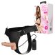 Vibrirajuci strap on sa mekanim dildom 19cm - 022087ZR