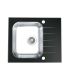 ALVEUS Sudopera od kaljenog stakla Vitro 10 crna fi 90 - 1114557