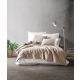 DEKOR DOM Posteljina CB Ranforce double Plain Line Vizon/krem - 032441