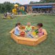 Dečiji drveni peskarnik KINDER HOME – model sa 8 strana i 4 sedišta - EP2988399