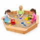 Dečiji drveni peskarnik KINDER HOME – model sa 8 strana i 4 sedišta - EP2988399