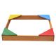 Dečiji drveni peskarnik KINDER HOME sa 4 sedišta – 90x90 cm - EP2988398