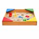 Dečiji drveni peskarnik KINDER HOME sa 4 sedišta – 90x90 cm - EP2988398