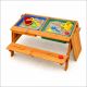Dečji drveni sto sa klupama i peskarnikom KINDER HOME – 2u1, podizna ploča - EP2988394