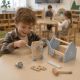 KINDER HOME Dečija drvena kutija za alat, mini radionica sa 22 dela, plava - EP3305151