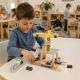 Dečiji drveni kran KINDER HOME, set sa vozom, kamionom i brodom - EP3305157