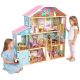 Velika drvena kućica za lutke KINDER HOME Grand Villa, 4 sprata, 28 komada nameštaja - EP3305175