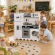 Drvena kuhinja KINDER HOME sa frižiderom, sudoperom sa tekućom vodom i elektronskim funkcijama - EP3305169