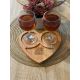 ARBOREA Srce daska, drvena, 20x20 cm - kd2-2020