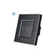 Wise Wifi pametni prekidač, 3 tastera, aluminijumski panel crni - PMK000031A00000