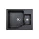 METALAC INKO Sudopera X Granitna Linea M 1.5D 620×500 fi sifona 90 crna - 192041-1