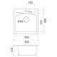 METALAC INKO Sudopera X Granitna Linea 50 fi sifona 90 crna - 189151