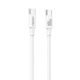 XO Kabl USB-C na USB-C NB-Q293, 100W, 1m, bela - 1820057