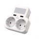 XO Adapter punjač WL09 Smart, sa noćnim svetlom (2AC+2USB 2.4) - 20940