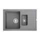 METALAC INKO Sudopera XGranitna Quadro Plus 1.5D 780x500 fi 90 sa sifonom grafit - 372988