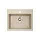 METALAC INKO Sudopera XGranitna Quadro 60 600x500 fi 90 sa sifonom šampanj - 175432-1
