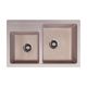 METALAC INKO Sudopera XGranitna Quadro Plus 2D 780X500 fi 90 sa sifonom bež - 171006