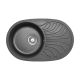 METALAC INKO Sudopera granitna xVenera PLUS 780x500 fi 90 sa sifonom crna - 129067
