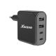 XWAVE Punjač GaN100-2A2C, ultra-brzi 100w, 2USB-A + 2USB-C, crna - 1280196